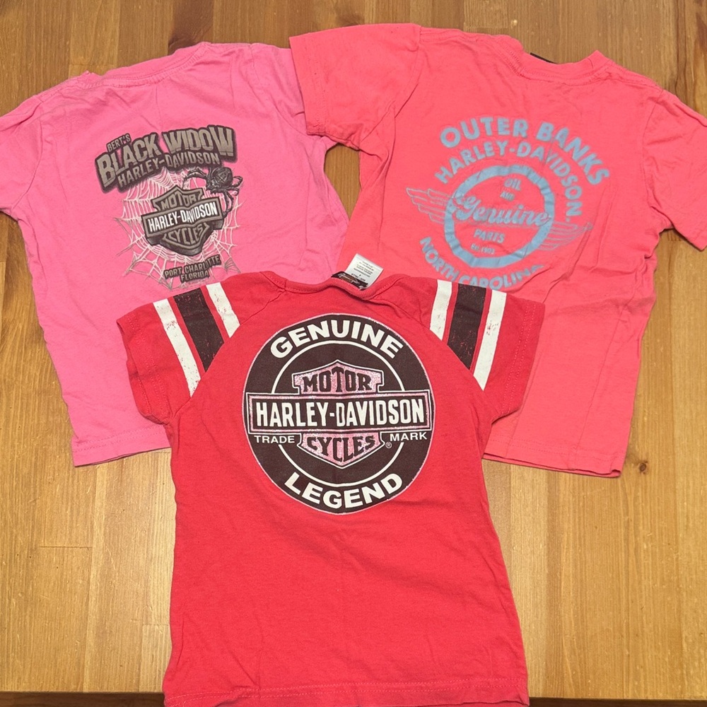 Lot of 3 Harley-Davidson Kids T-Shirts - Picture 2 of 2